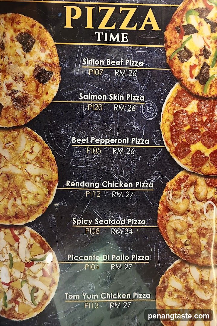 Pizza Time Menu