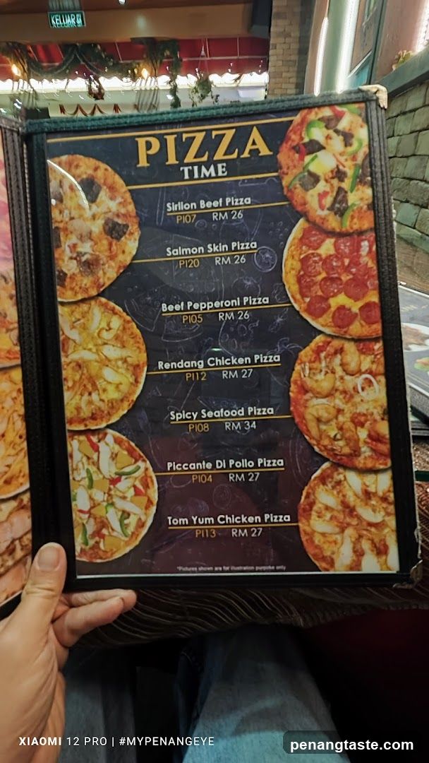 Pizza Time Menu