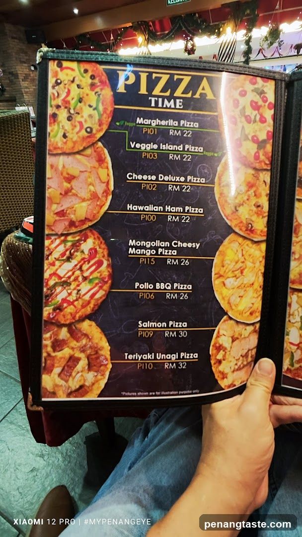 Pizza Time Menu