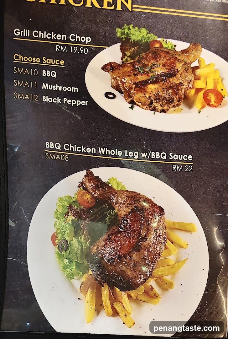 Chicken Menu Section