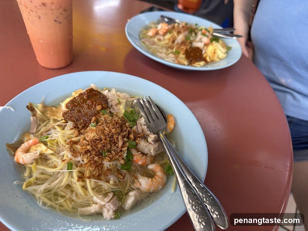 Food at a table