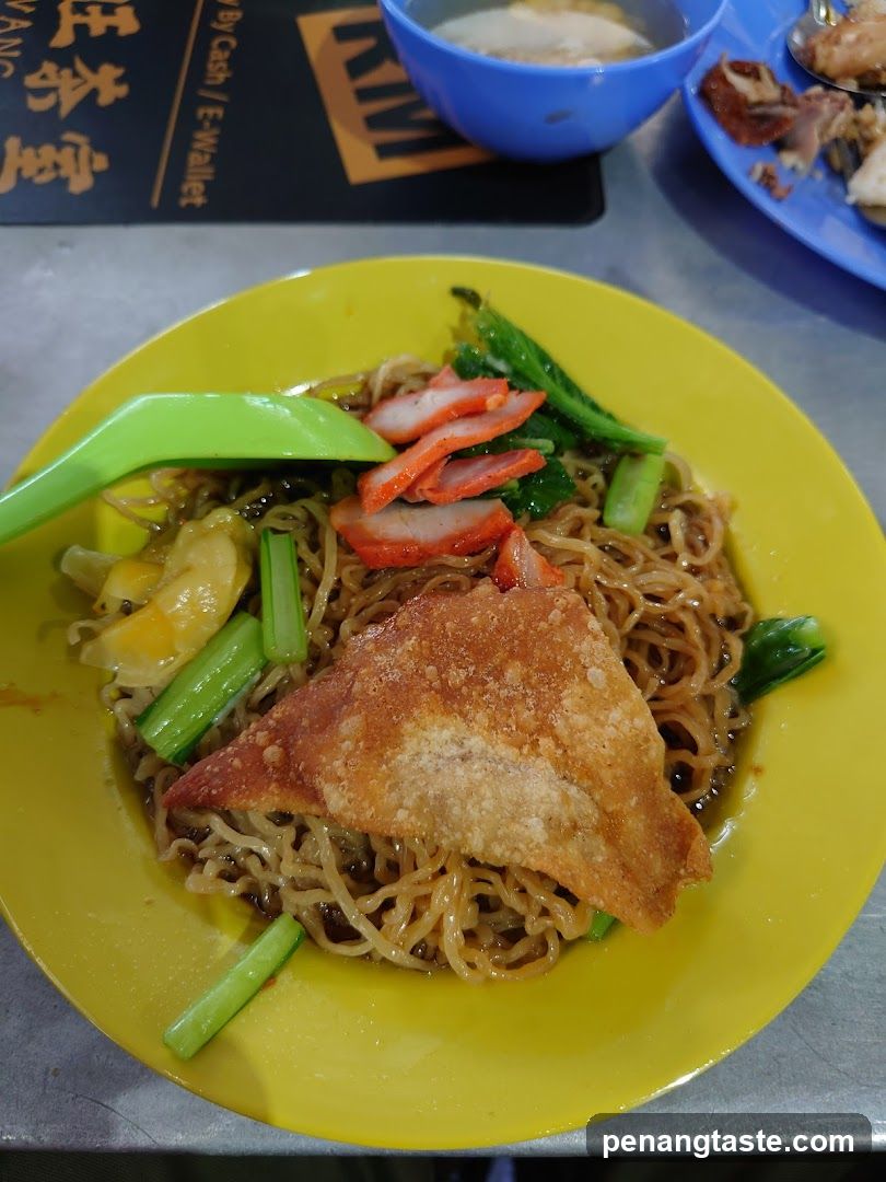 Food served at a stall