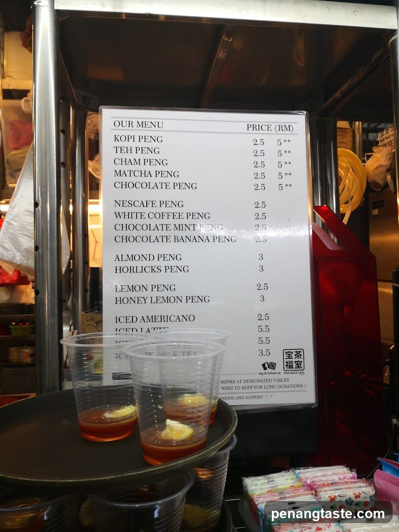 Shop Menu Display