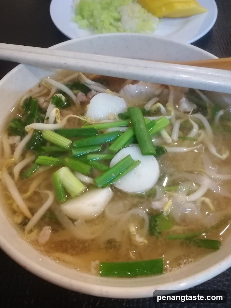 Bowl of Soup with Side Dish