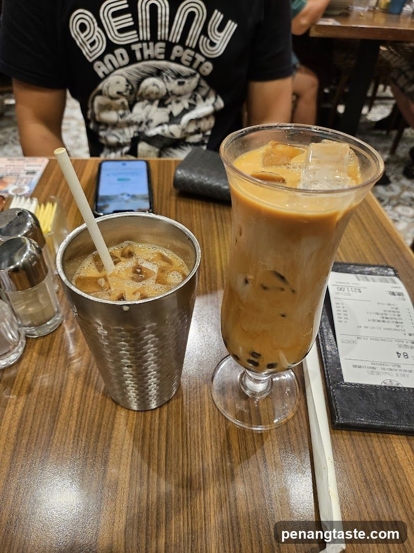 Table with Iced Drinks