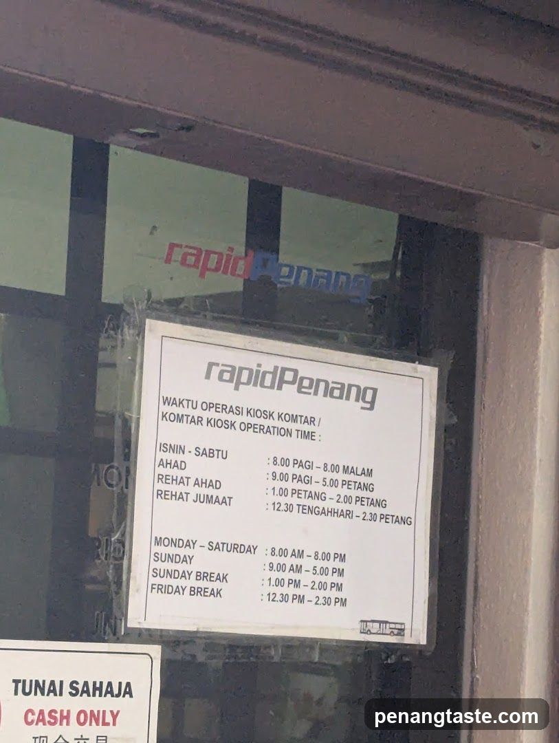 Bus Rapid Penang Komtar Kiosk