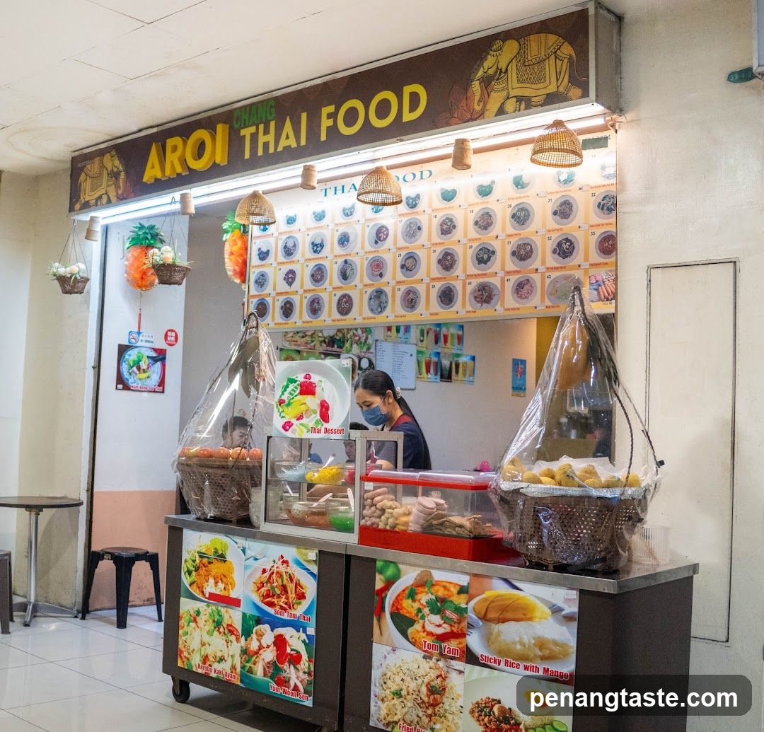 Aroi Thai Food stall interior
