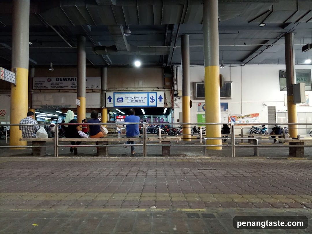 Interior of a transit or commercial hub