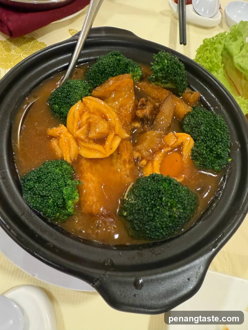 Dish in a clay pot