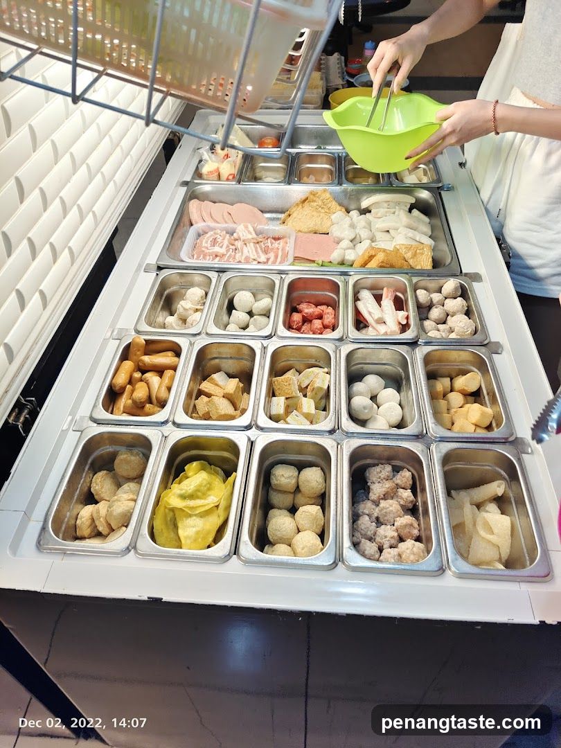 Food stall interior