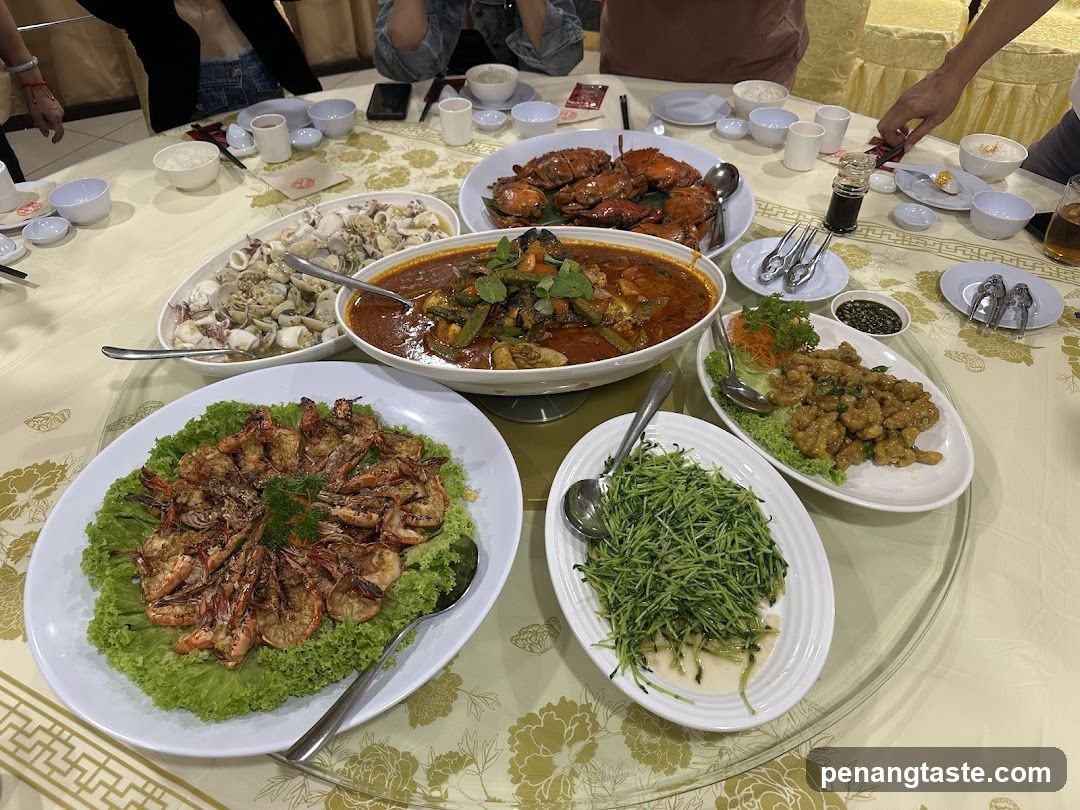 Dining Table with Seafood Platter
