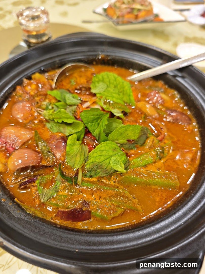 Close-up of a dish in a clay pot