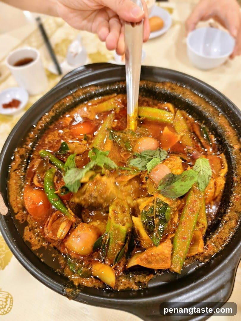 Food dish in a clay pot