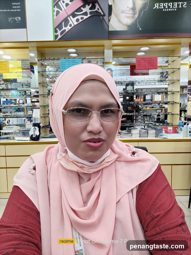 Customer in eyewear store