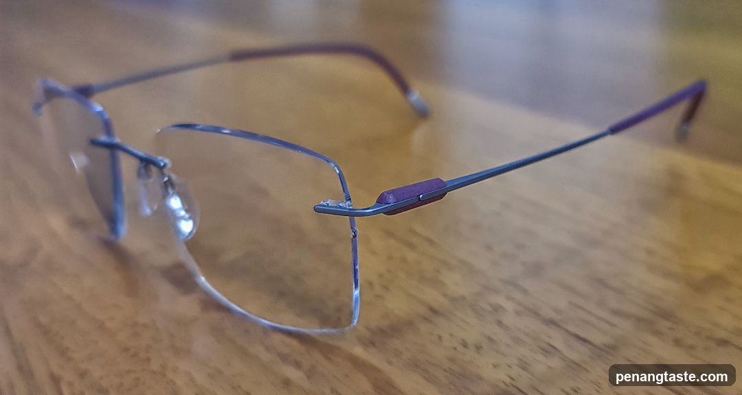 Glasses on wooden surface