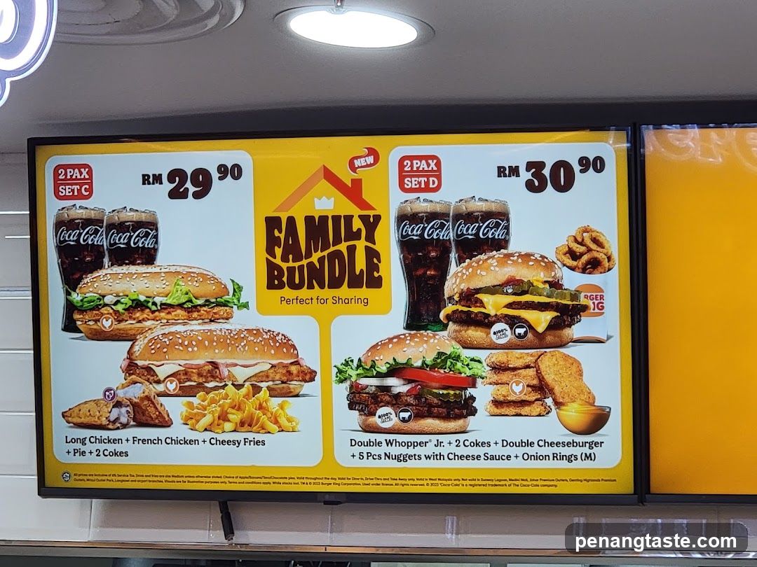 Family Bundle Menu
