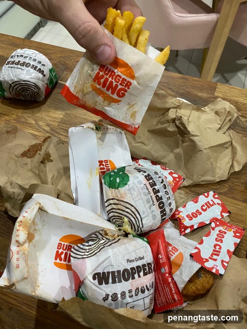 Burger King food items