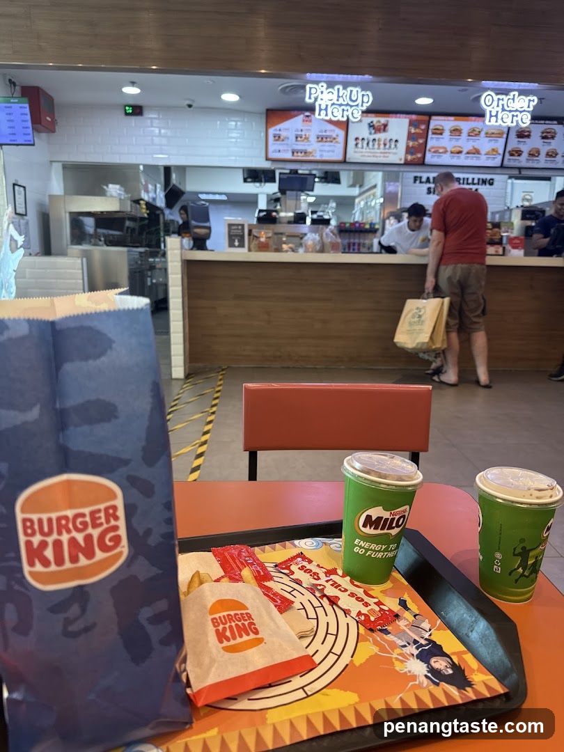 Burger King interior pickup area
