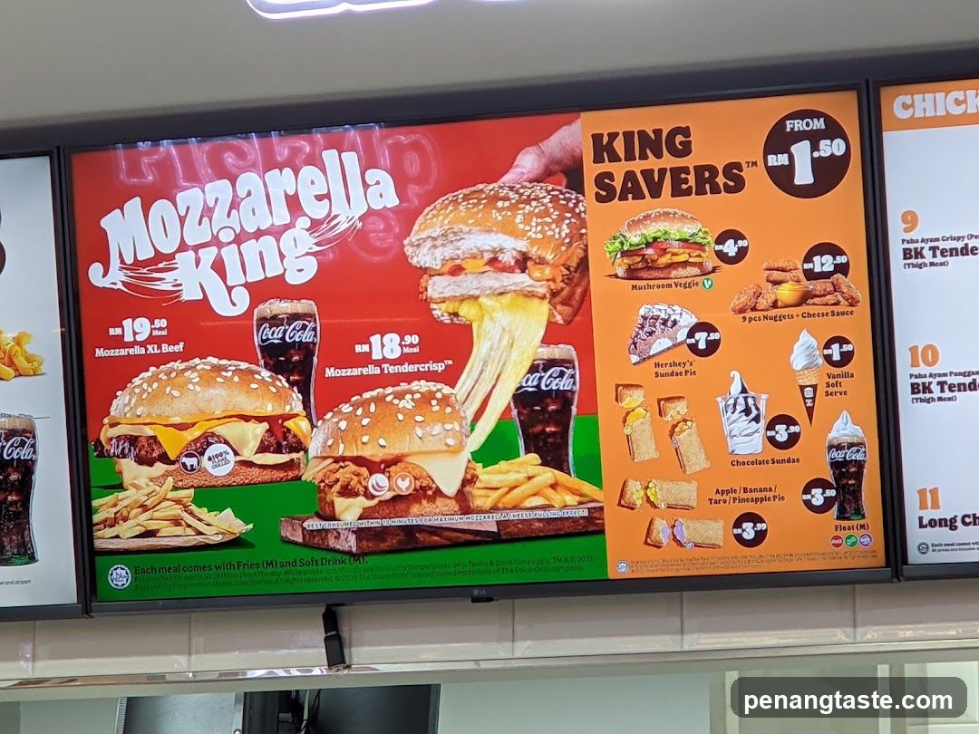 Burger Menu Display