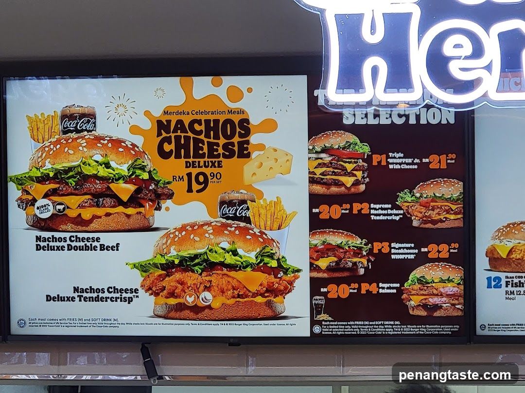 Burger King Merdeka Celebration Meals Menu