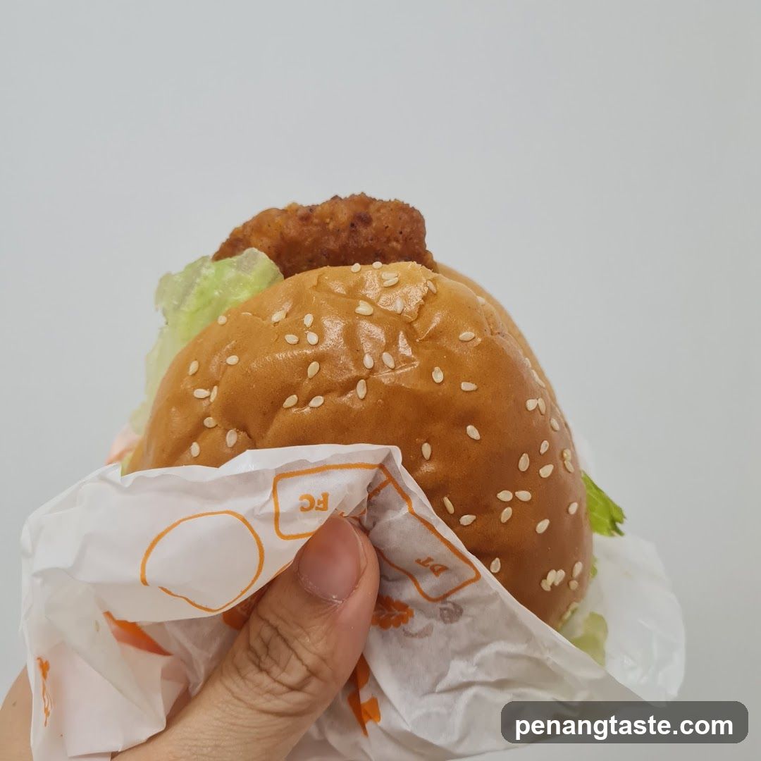 Hamburger held in hand