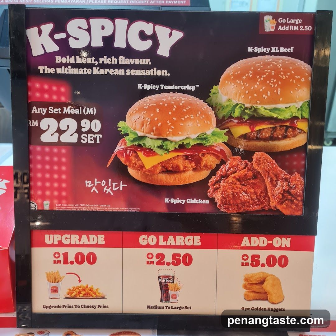 K-Spicy Menu Board
