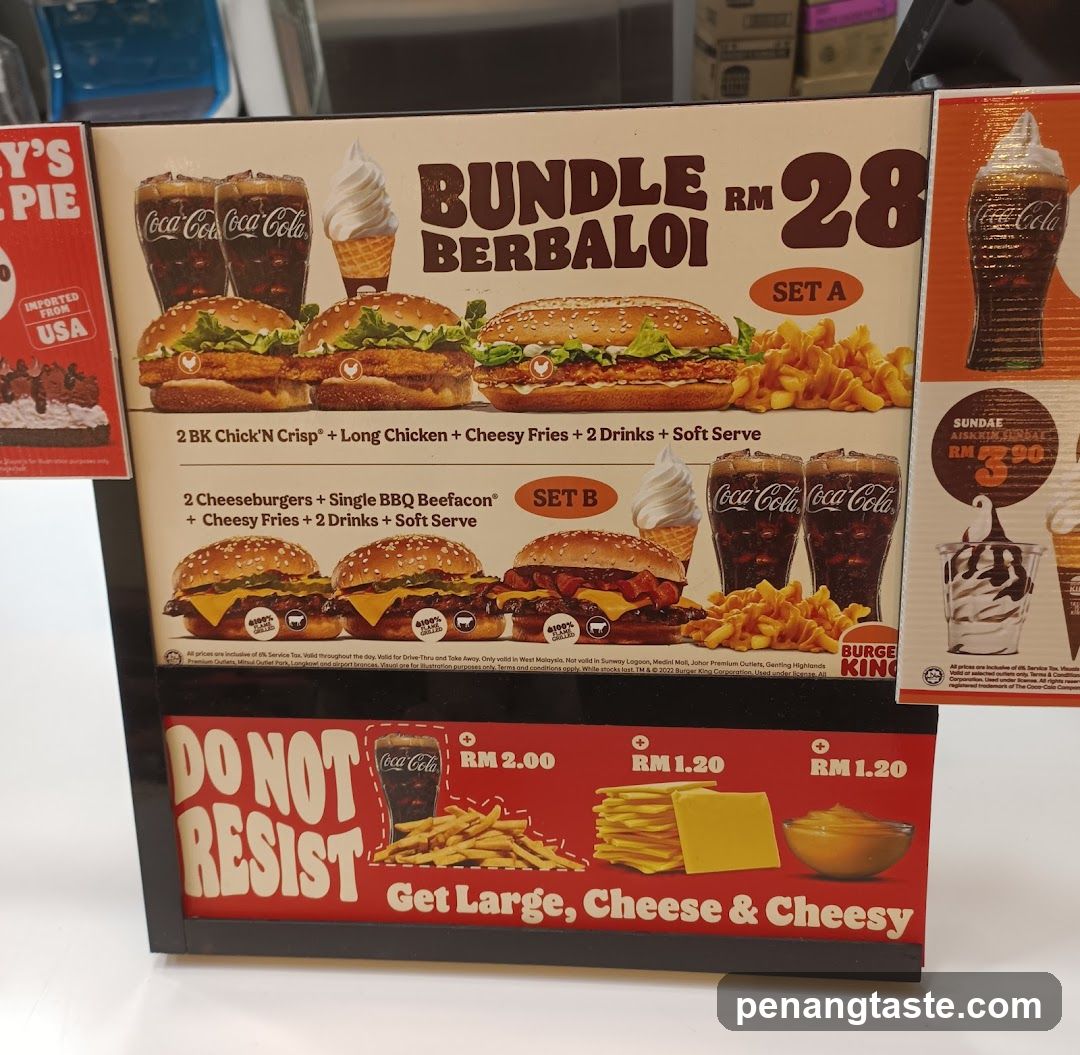 Burger King Bundle Menu