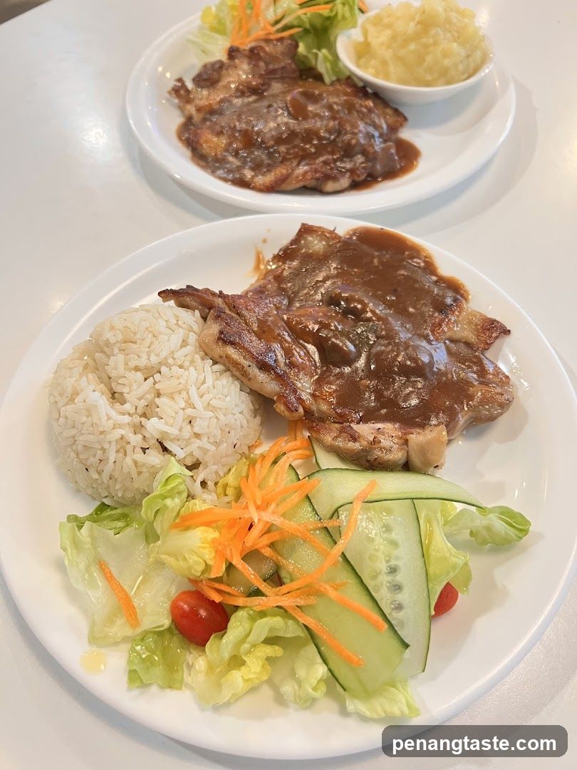 Food served at a restaurant