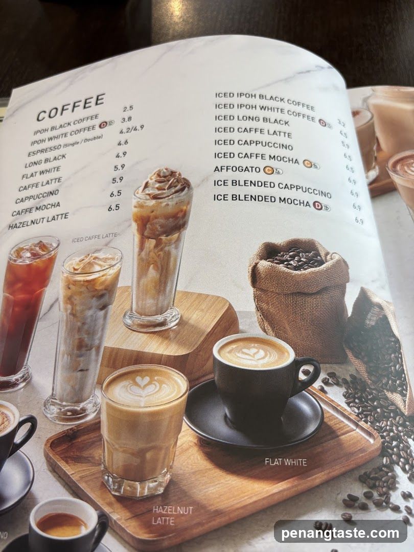 Coffee Menu