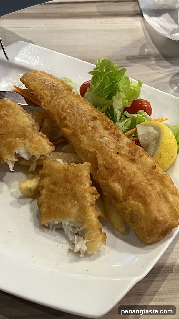 Fish and Chips with Salad