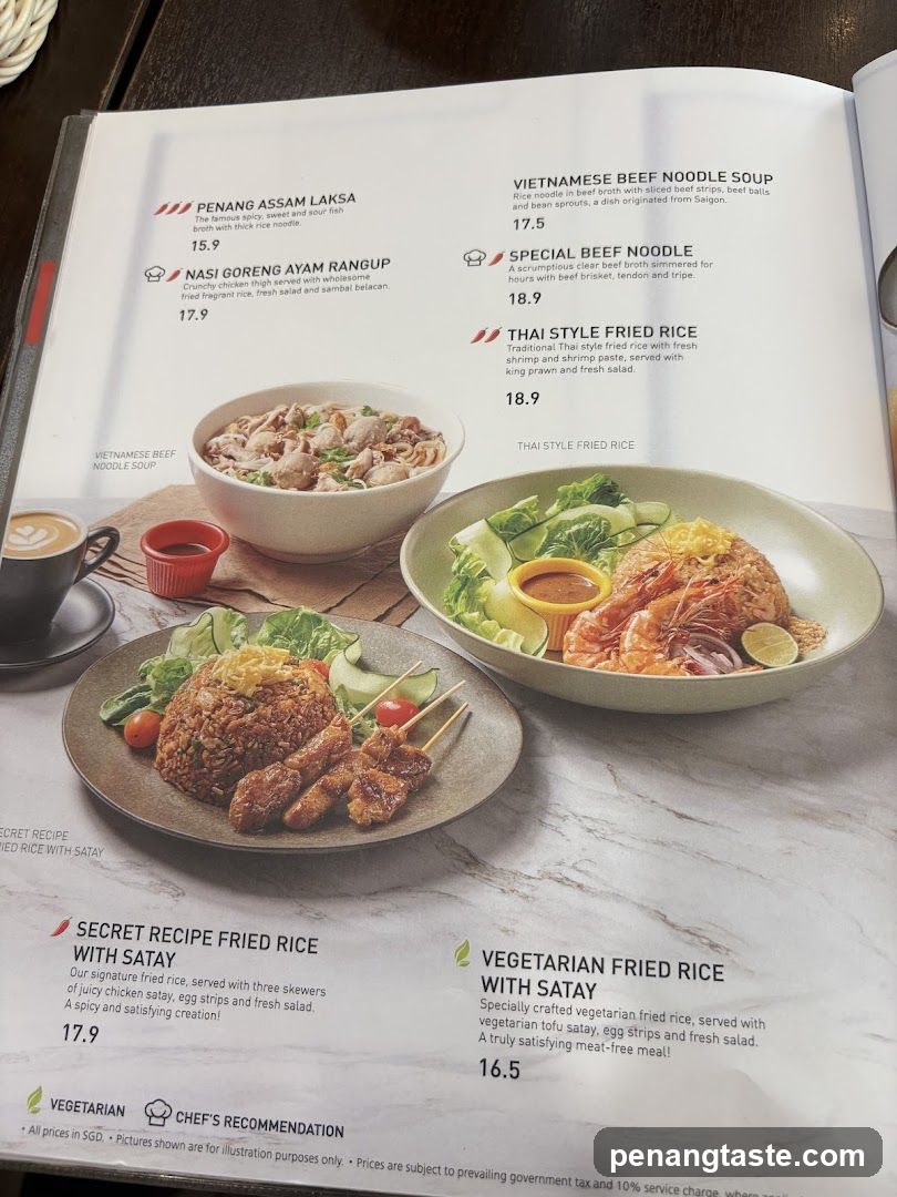 Restaurant Menu Page