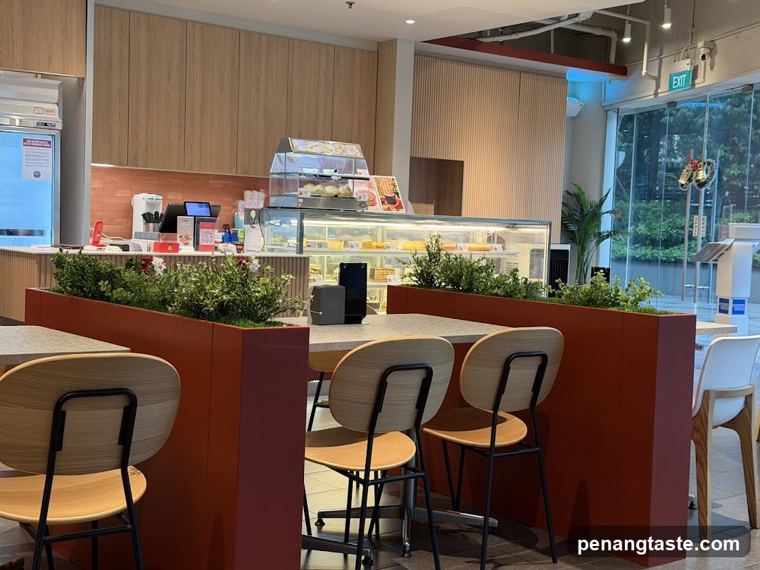 Interior of a café or bakery