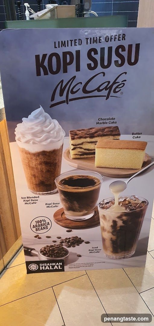 Kopi Susu McCafe Limited Time Offer Poster