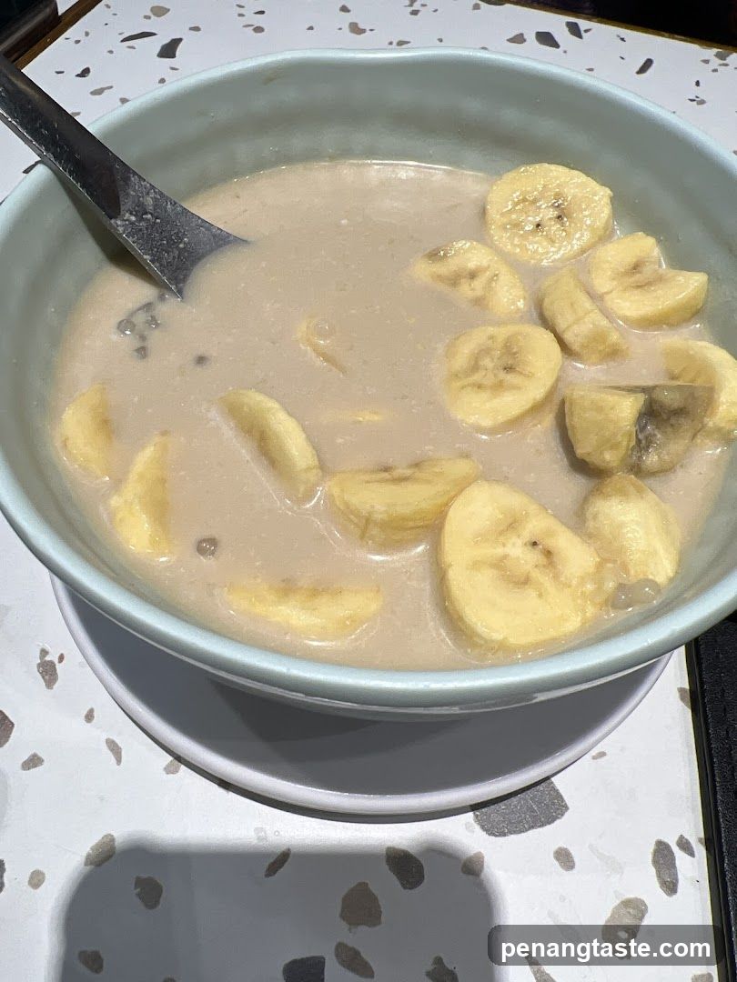 Banana dessert in bowl