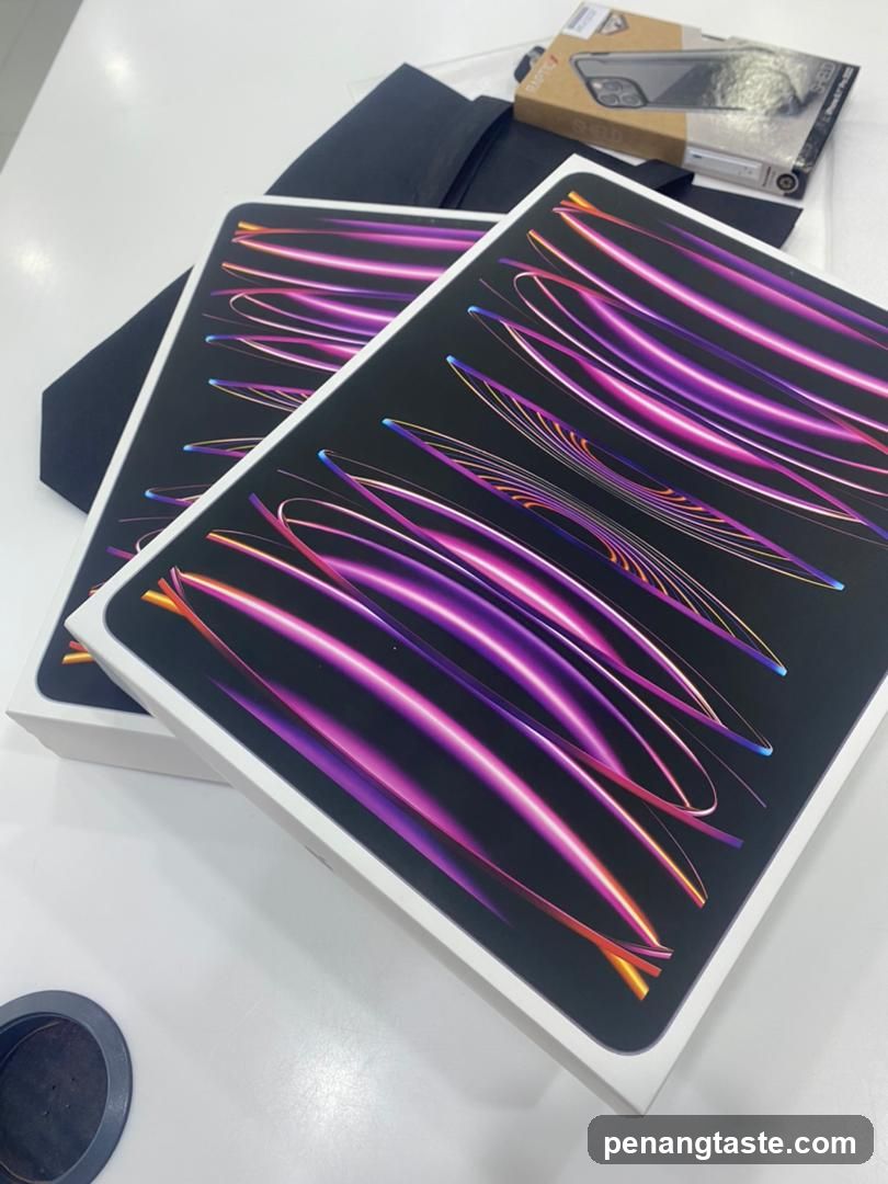 Two iPad Pro boxes