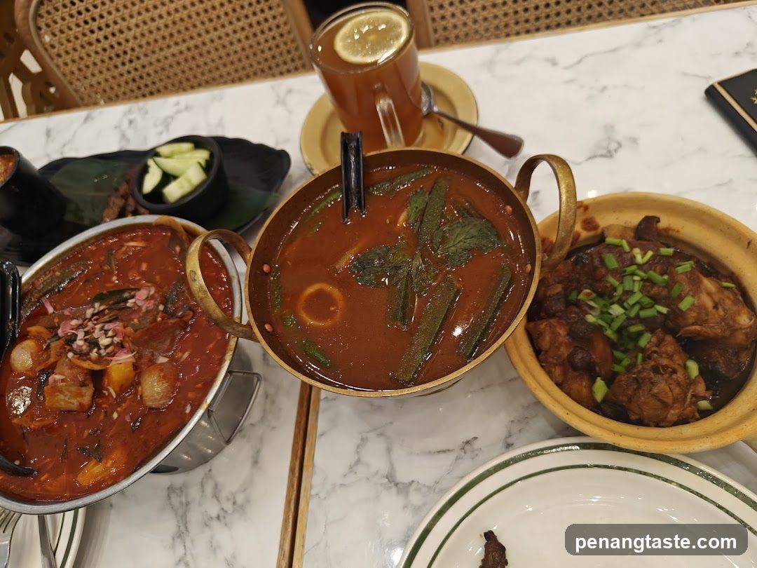 Dining Table with Malaysian Cuisine