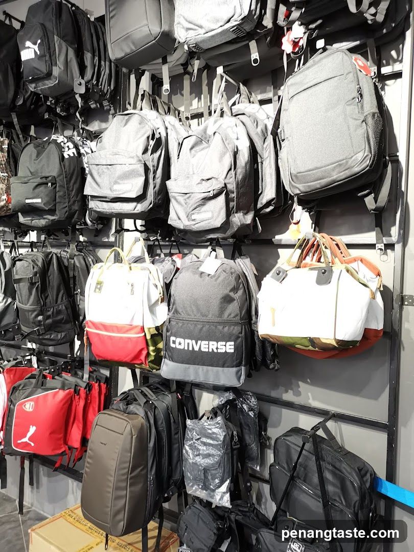 Backpacks and Bags Display