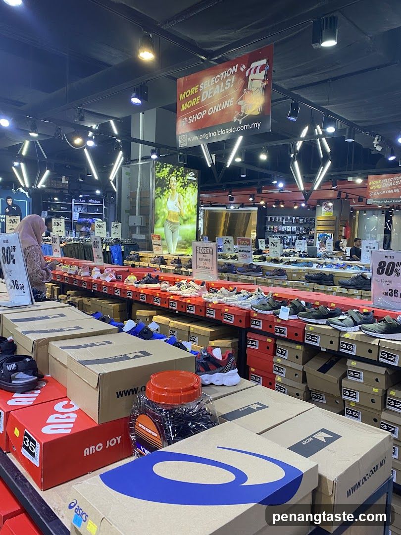 Interior of sports retail store