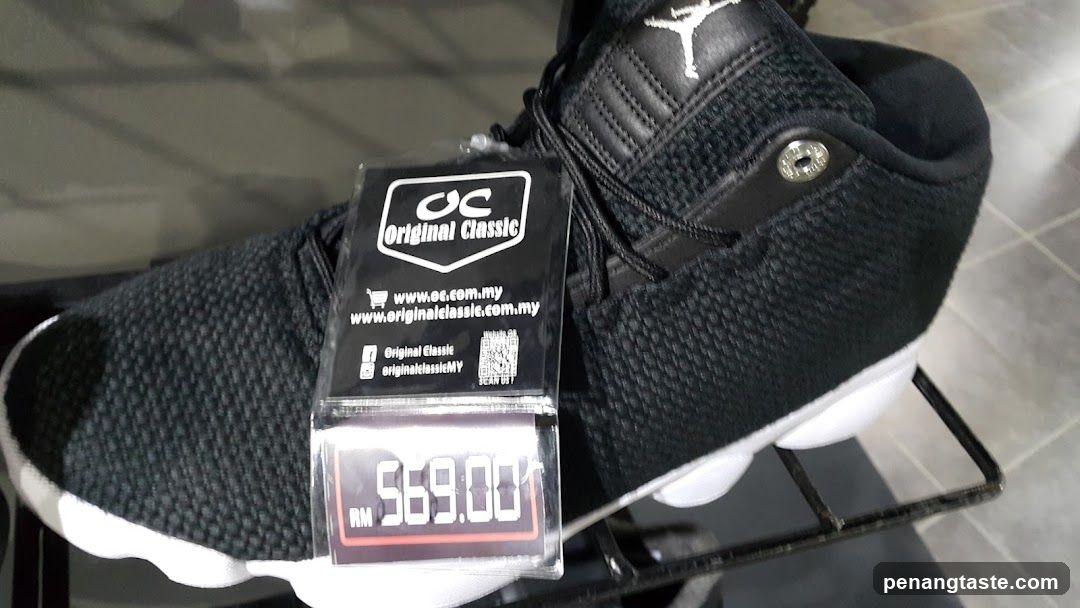 Black and White Sneaker on Display