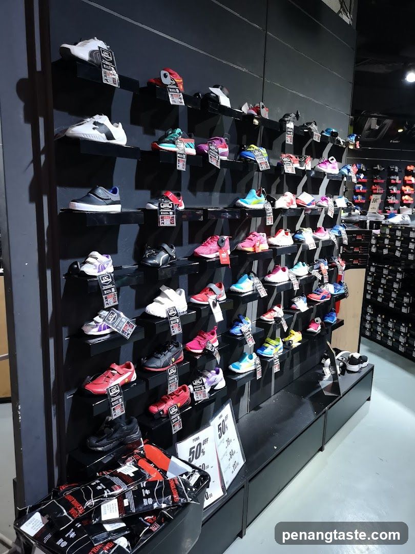 Shoe Display in Retail Store
