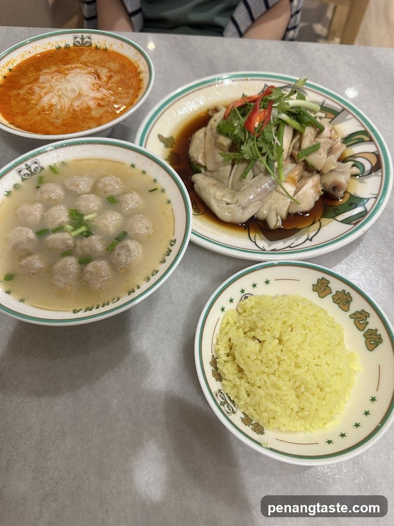 Hainanese Chicken Rice Meal