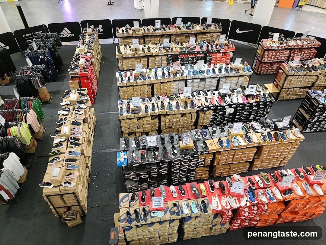 Sports retail store interior