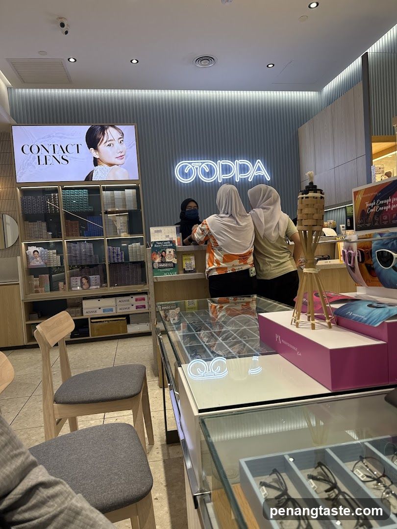 Interior of optical store