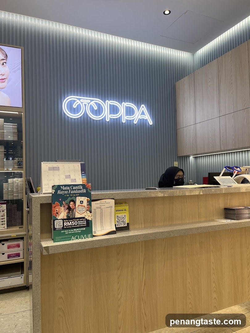 Shop interior reception area