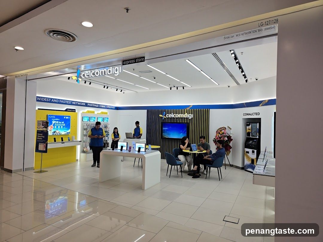 Celcomdigi Express Store Interior