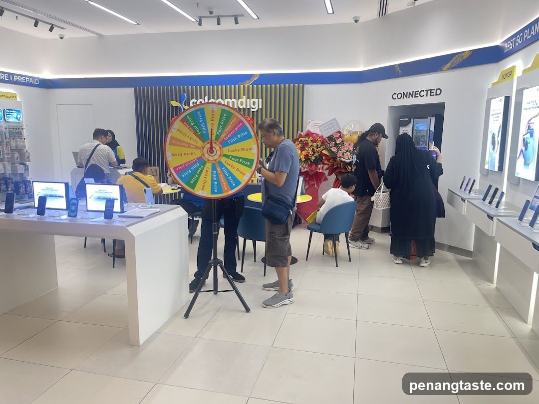 Inside a telecom store