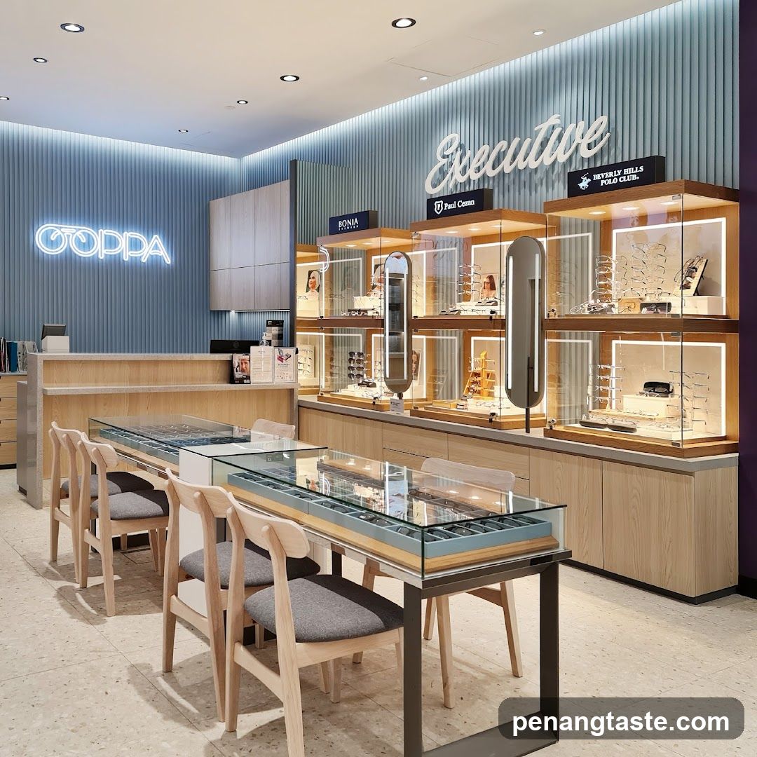 Interior of eyewear store