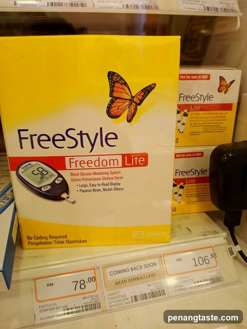 FreeStyle Freedom Lite Blood Glucose Monitoring System Packaging