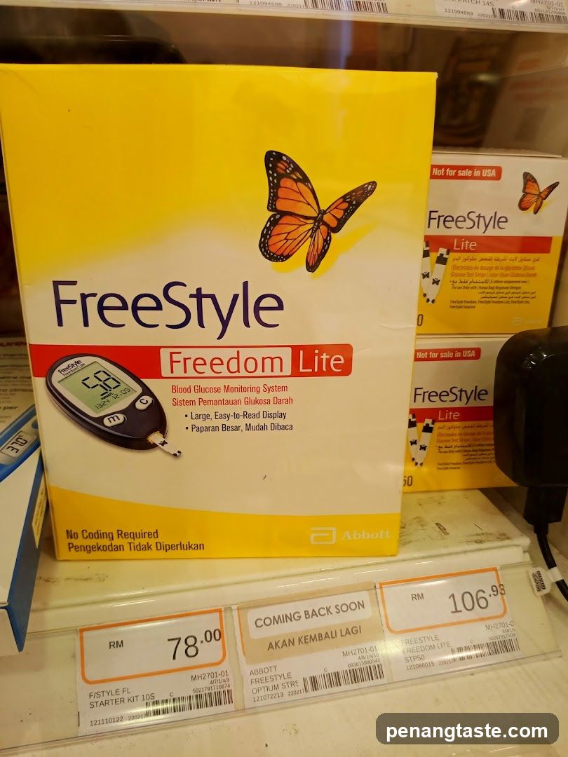 FreeStyle Freedom Lite Blood Glucose Monitoring System Box