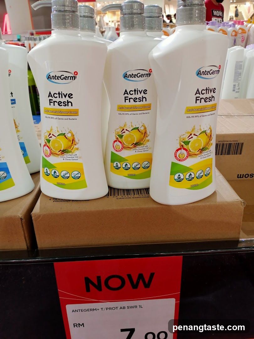 AnteGerm Active Fresh Shower Cream Display